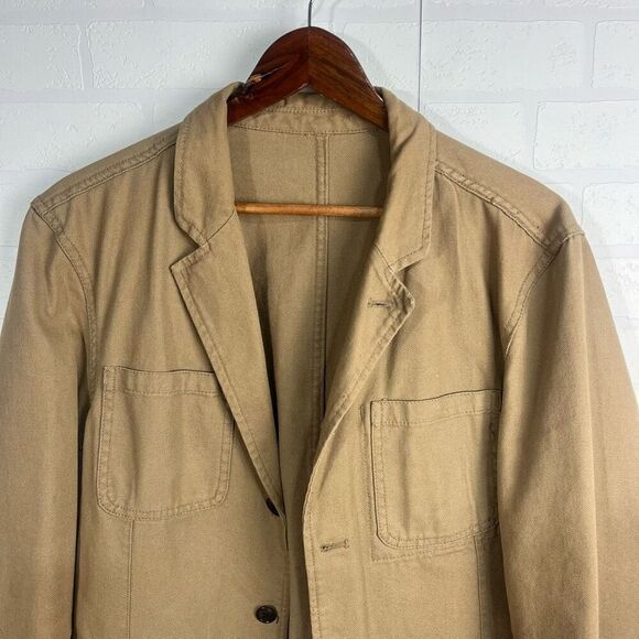 Gap Mens Sports Coat Size Large Tan Khaki - Picture 3 of 15